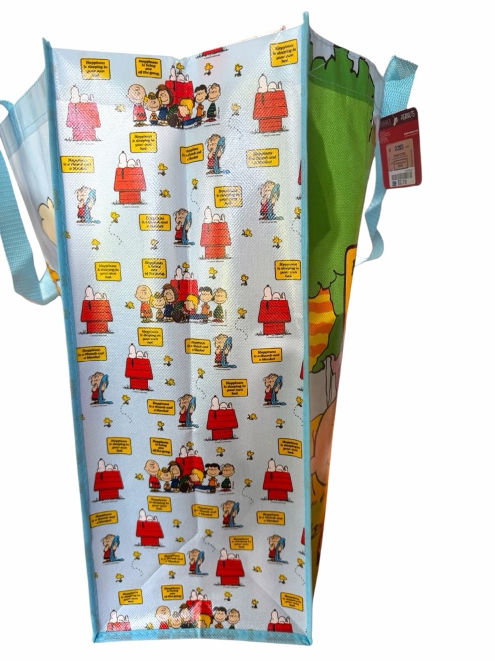 Peanuts Happiness Is Being One Of The Gang Reuseable Tote Bag Snoopy Woodstock - Picture 4 of 8